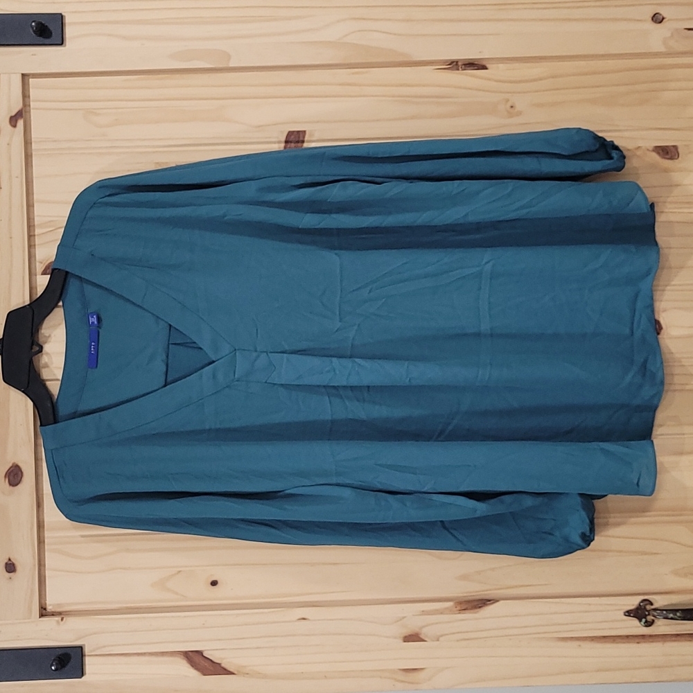 Apt 9, v neck, beautiful teal blouse